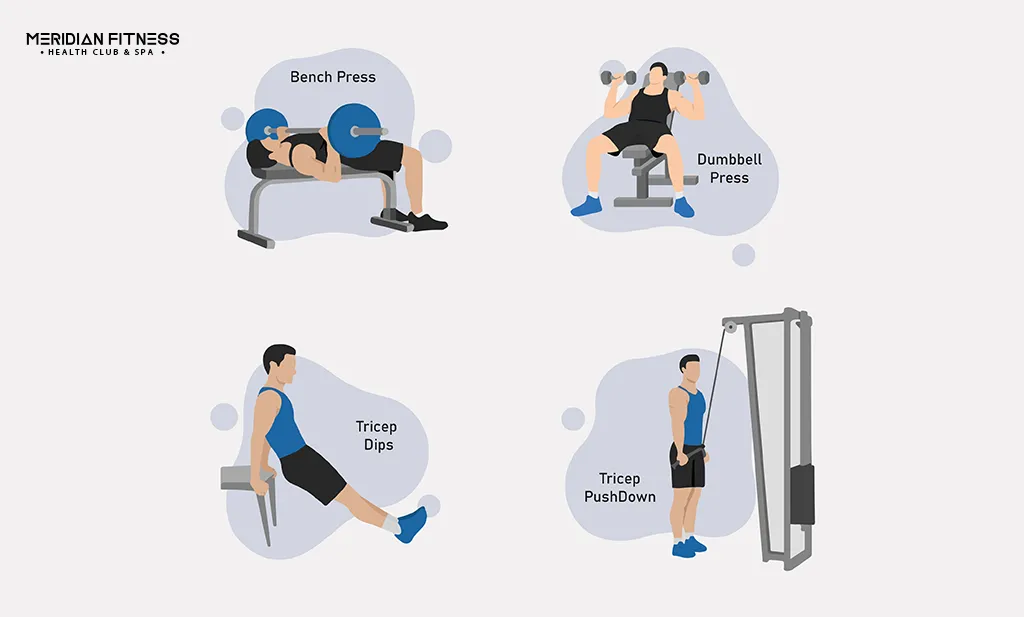 Monday is the Chest and Triceps